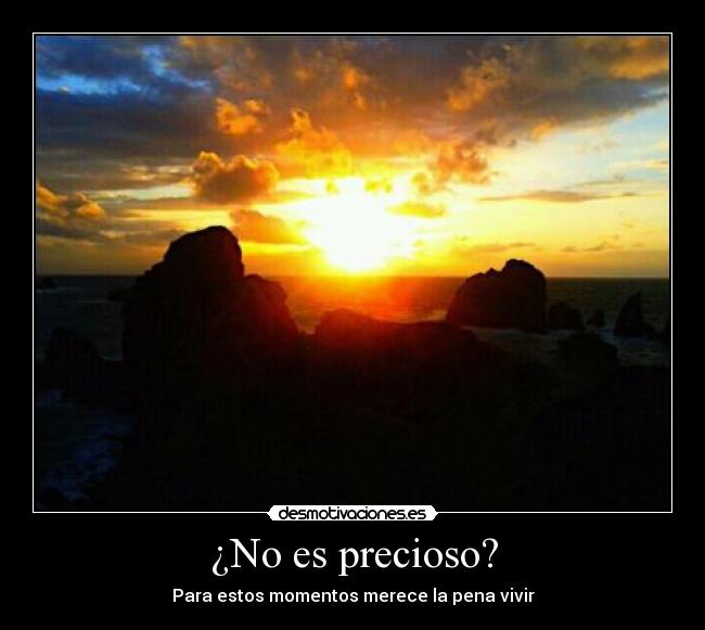 ¿No es precioso? - Para estos momentos merece la pena vivir