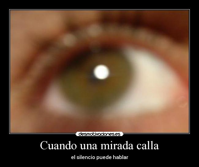 Cuando una mirada calla - 