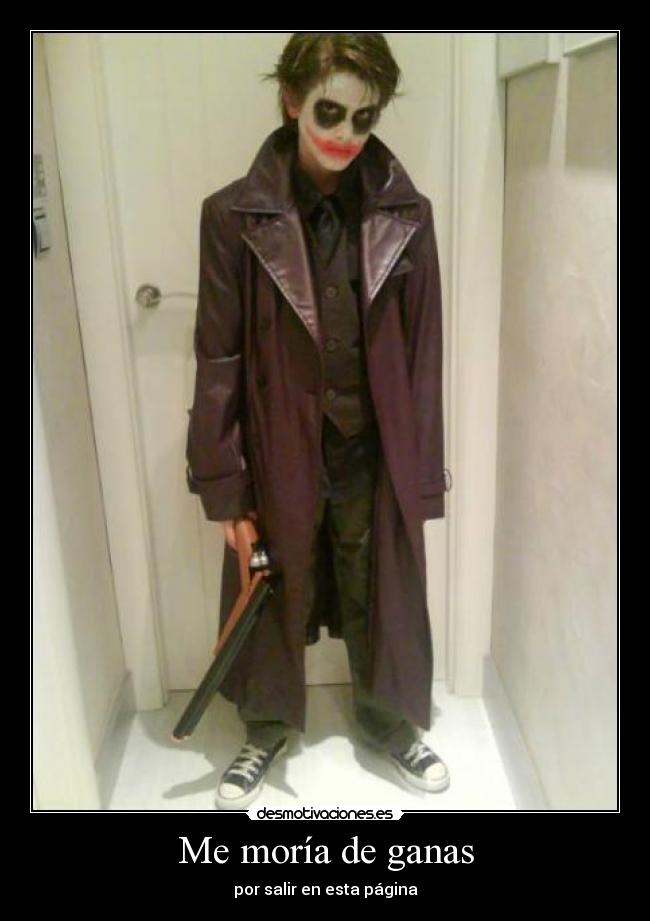 Me moría de ganas - por salir en esta página