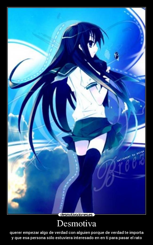 carteles anime azul amor prisas desmotivacioneses desmotivaciones