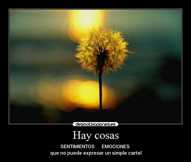 Hay cosas -