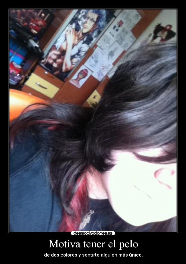 Motiva tener el pelo - de dos colores y sentirte alguien más único.