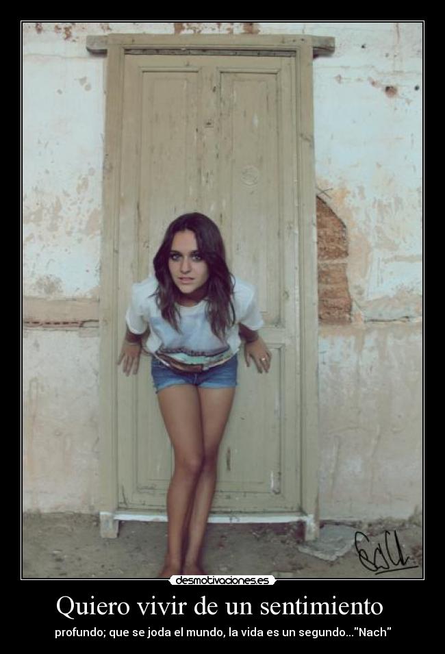 Quiero vivir de un sentimiento  - 