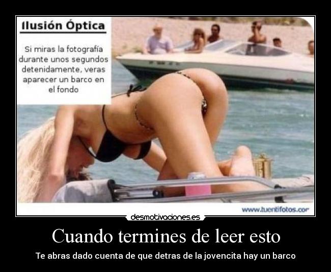 Cuando termines de leer esto - Te abras dado cuenta de que detras de la jovencita hay un barco
