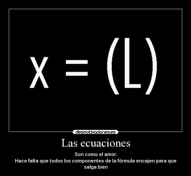 Las ecuaciones - 