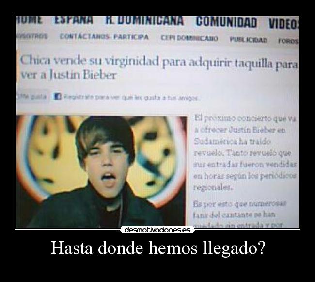 Hasta donde hemos llegado? -