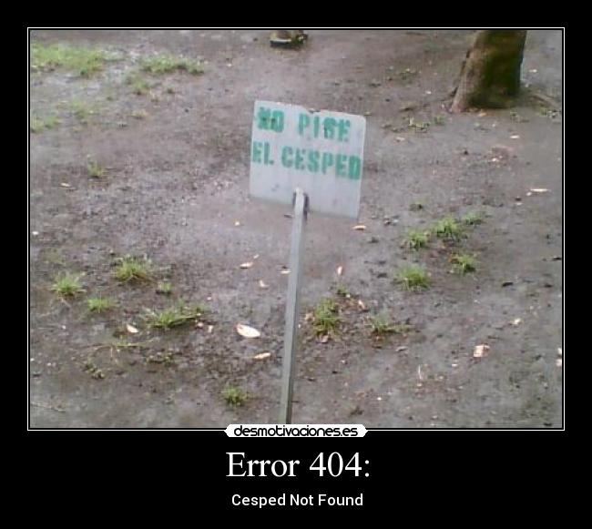 Error 404: -