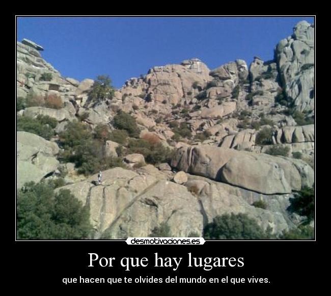 Por que hay lugares -