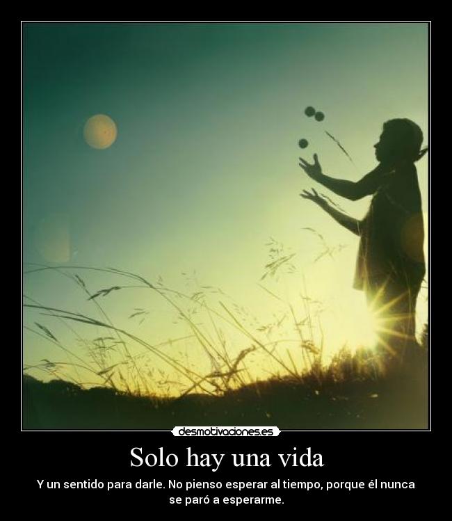 Solo hay una vida - 