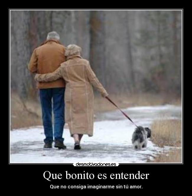 Que bonito es entender -