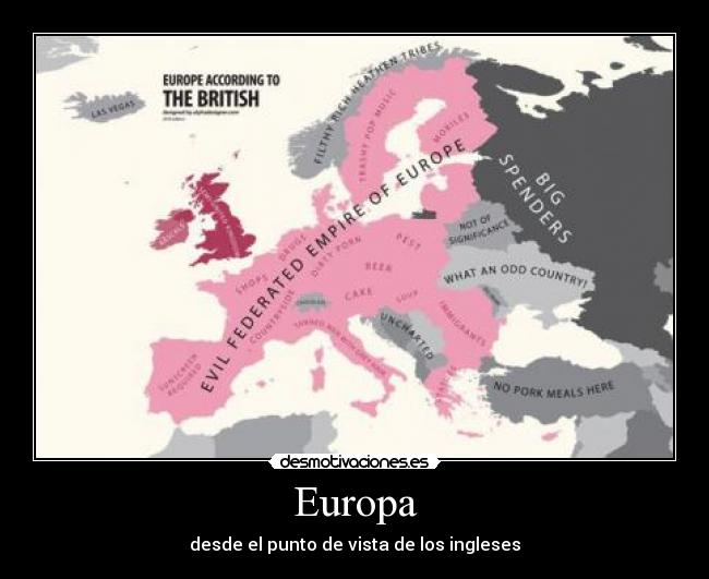 Europa - desde el punto de vista de los ingleses