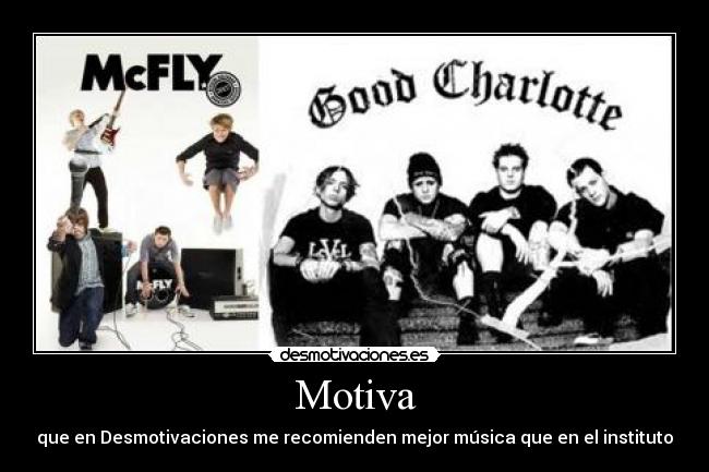 Motiva - que en Desmotivaciones me recomienden mejor música que en el instituto