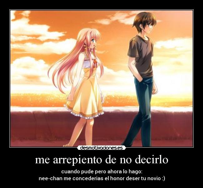 me arrepiento de no decirlo - 