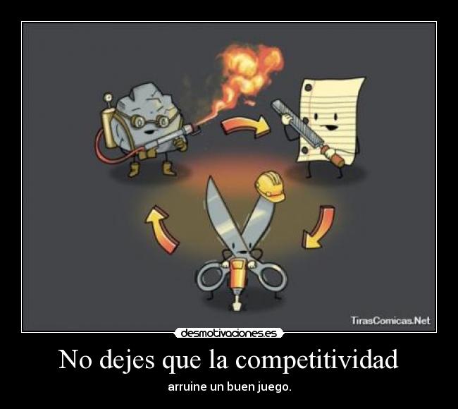 No dejes que la competitividad -