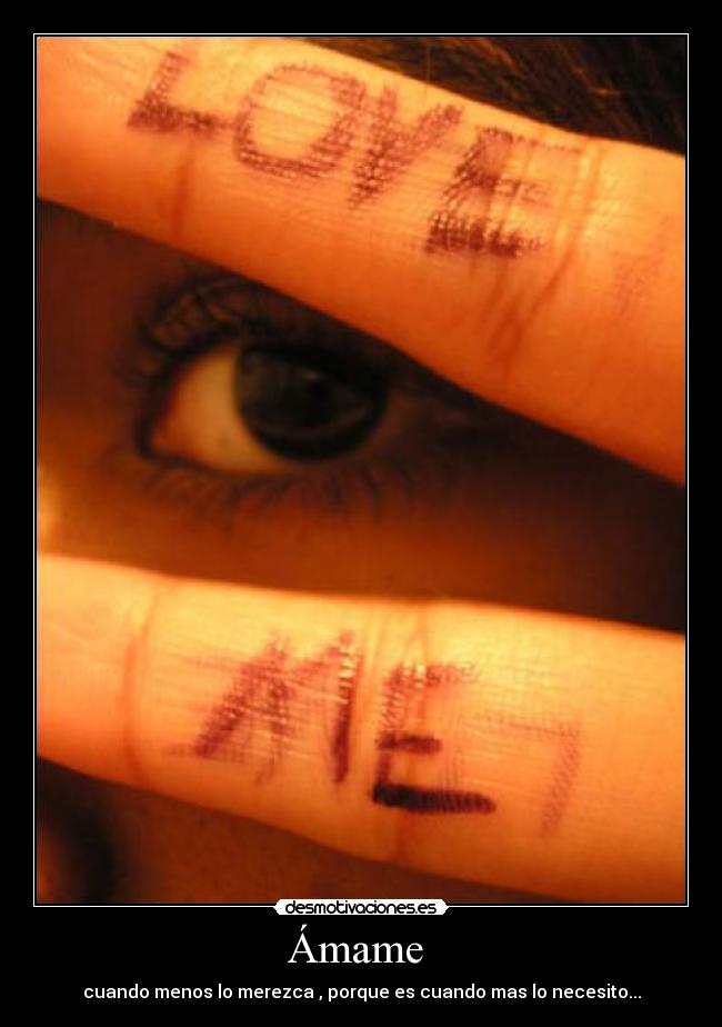 carteles amame desmotivaciones