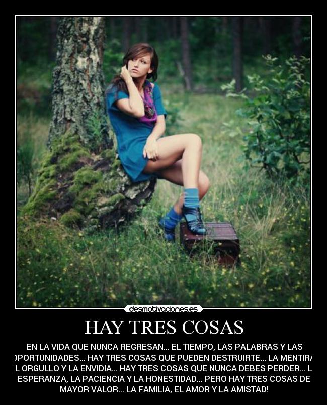 HAY TRES COSAS - 