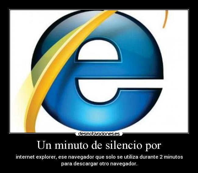 Un minuto de silencio por - 