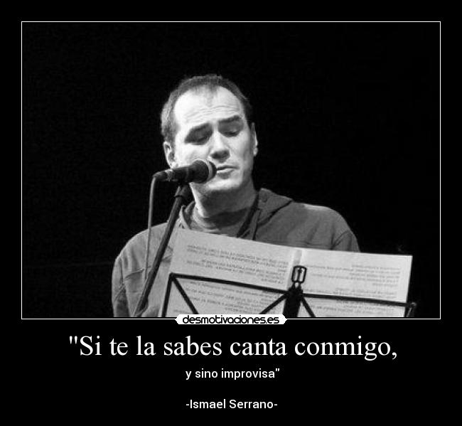 Si te la sabes canta conmigo, -