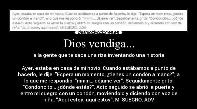 Dios vendiga... -