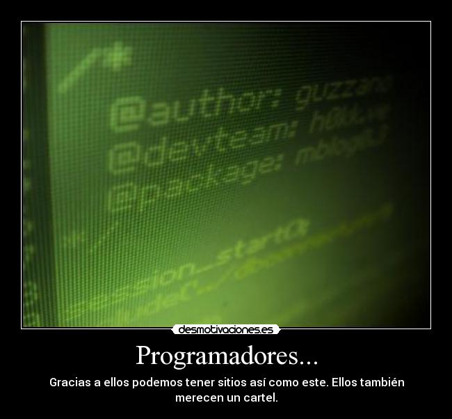 carteles programadores desmotivaciones