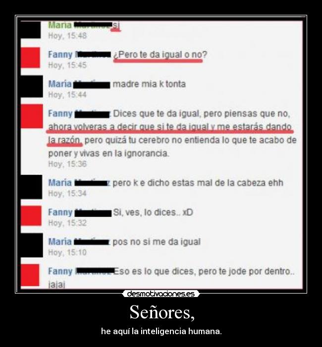 Señores, - 