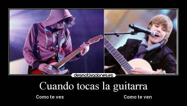 Cuando tocas la guitarra -