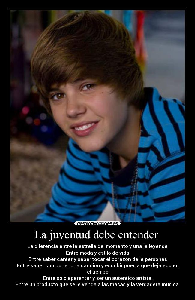 La juventud debe entender  - 