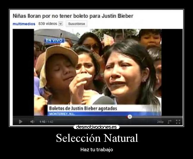 Selección Natural - Haz tu trabajo