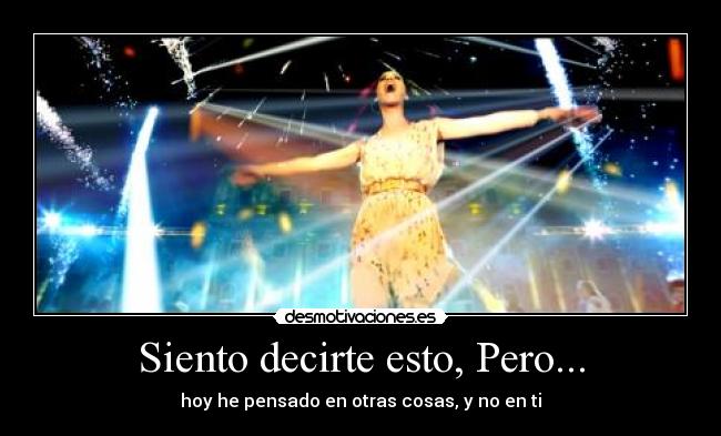 Siento decirte esto, Pero... - 