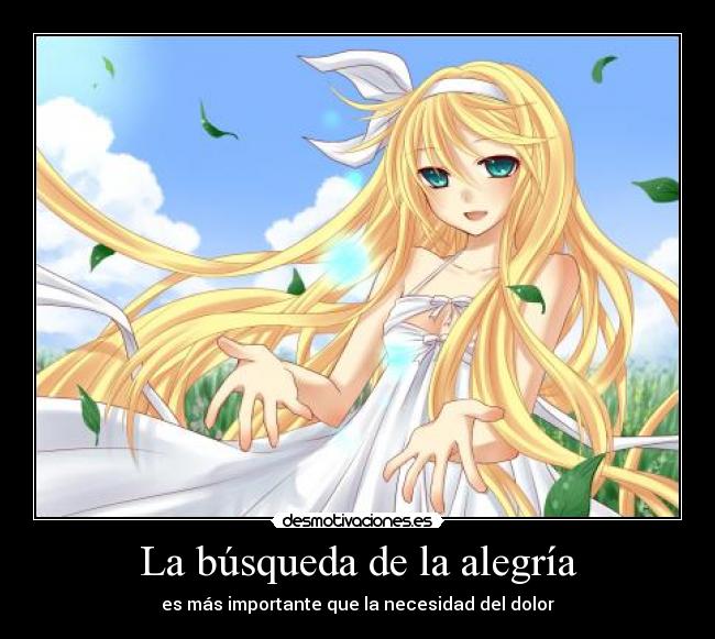 La búsqueda de la alegría -