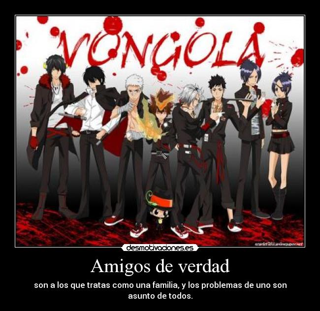 carteles amigos reborn amigos vongola familia problemas desmotivaciones