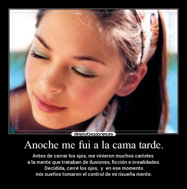 carteles suenos fantasia ojos cerrados desmotivaciones