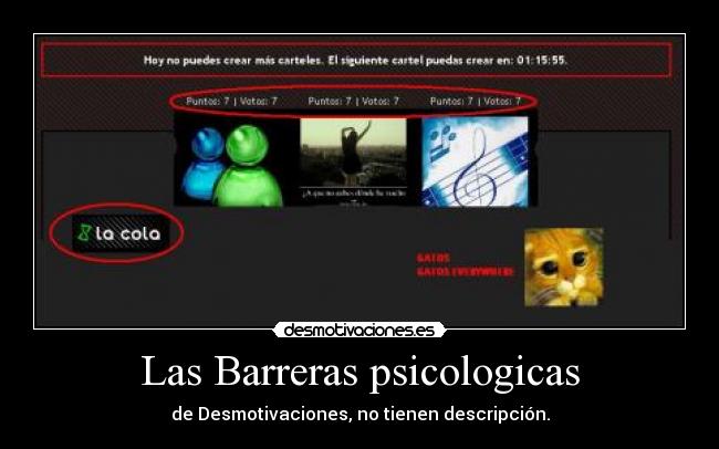 Las Barreras psicologicas -