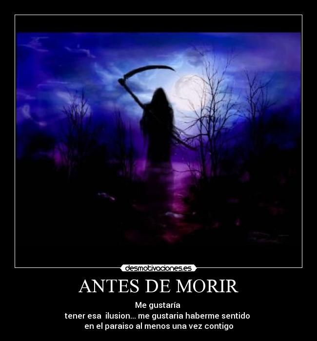 ANTES DE MORIR - 