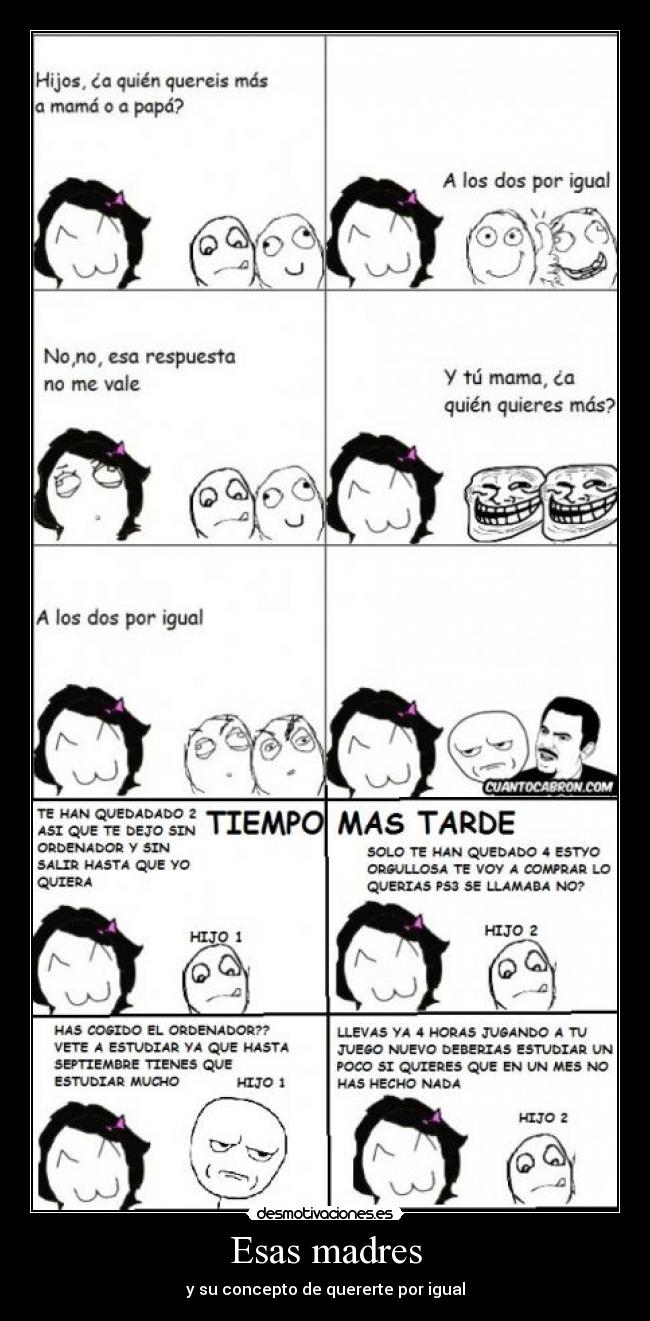Esas madres -