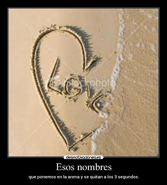 Esos nombres -