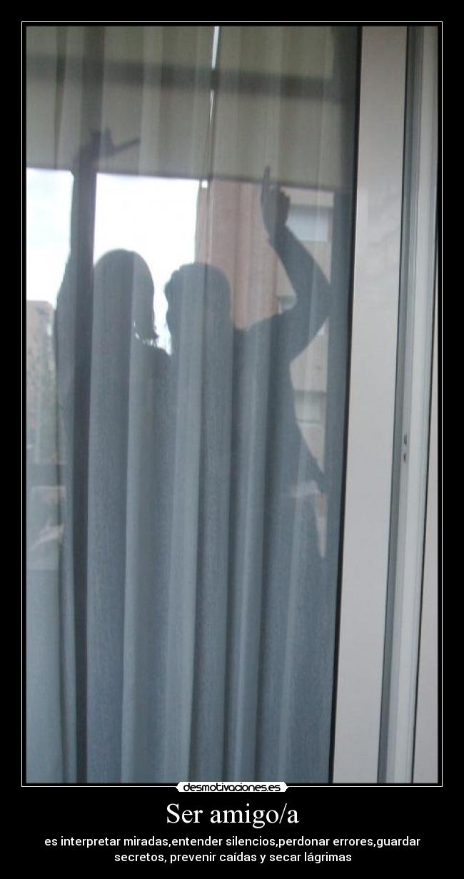 Ser amigo/a -