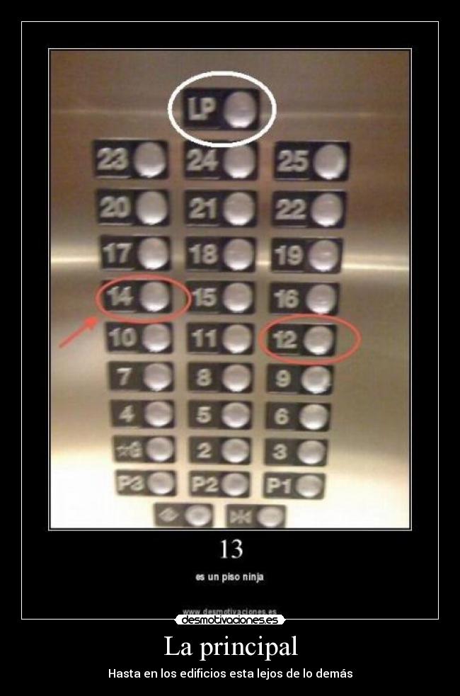 La principal - Hasta en los edificios esta lejos de lo demás