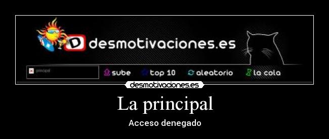 La principal - Acceso denegado