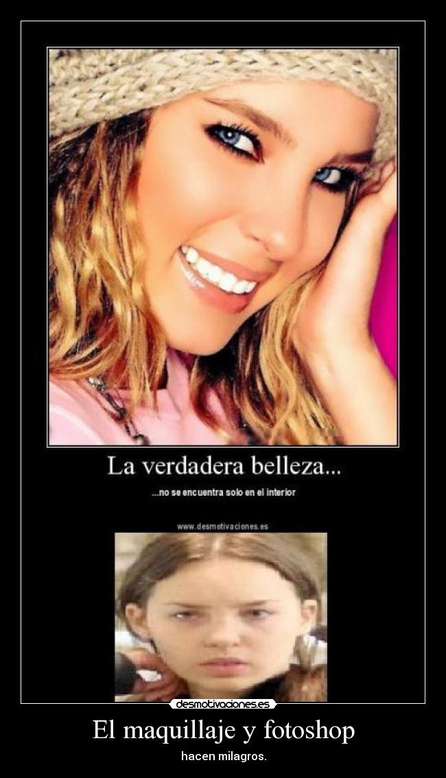 El maquillaje y fotoshop - 