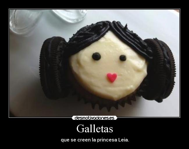 Galletas - que se creen la princesa Leia.
