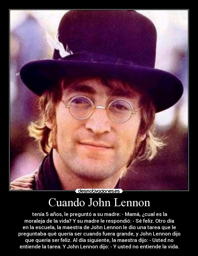 Cuando John Lennon -