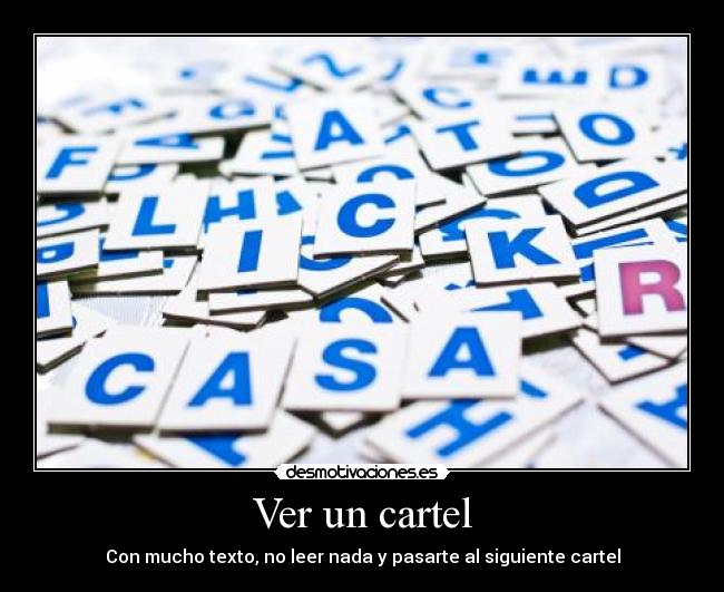 Ver un cartel -