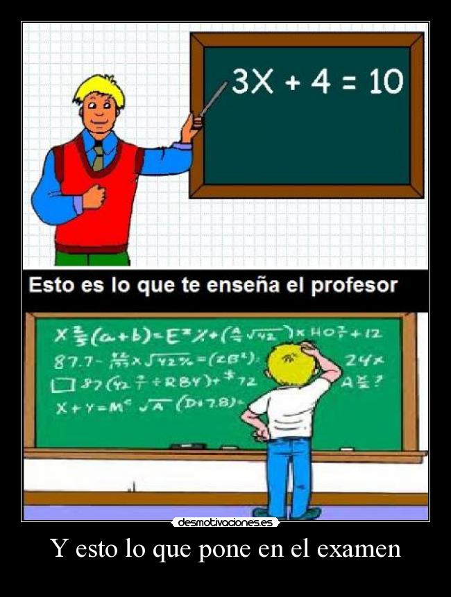 Y esto lo que pone en el examen -