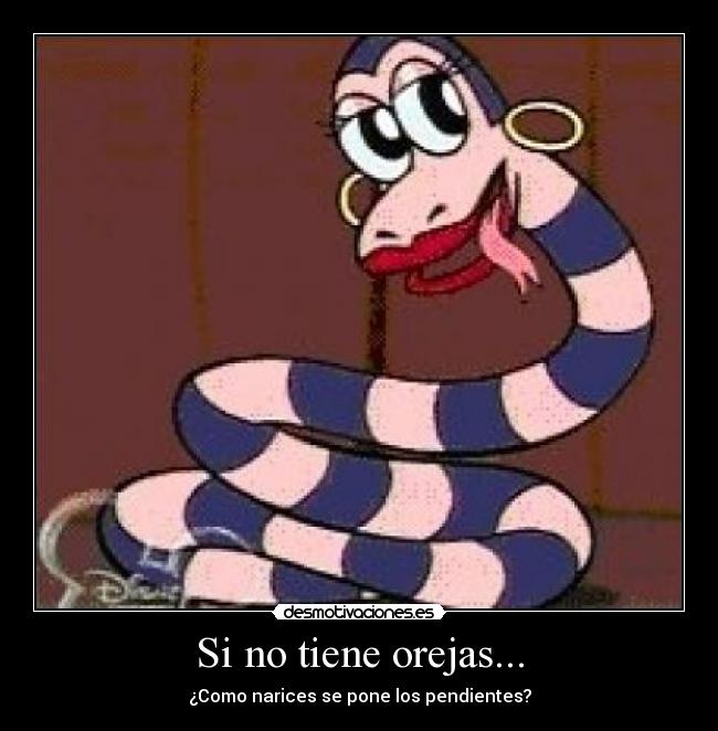 Si no tiene orejas... -