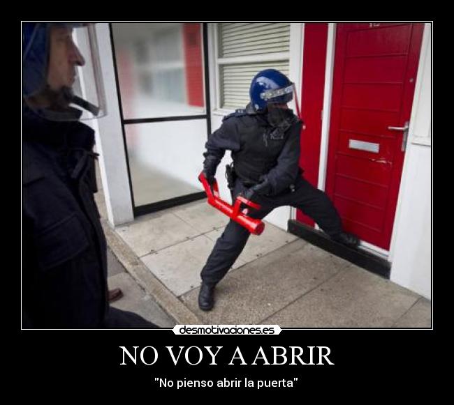 NO VOY A ABRIR - 