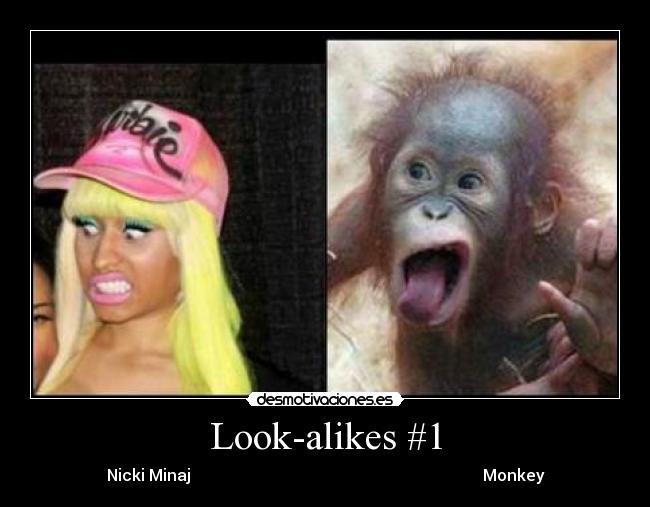 Look-alikes #1 - Nicki Minaj Monkey
