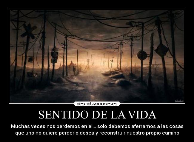 SENTIDO DE LA VIDA - 