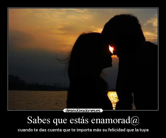 Sabes que estás enamorad@ -
