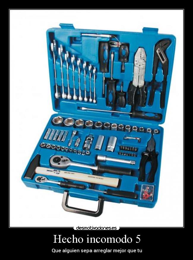 Hecho incomodo 5 - Que alguien sepa arreglar mejor que tu